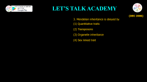 CSIR NET Life Science Previous Year Questions and Solution on QUANTITATIVE GENETICS
