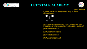 CSIR NET Life Science Previous Year Questions and Solution on HUMAN GENETICS