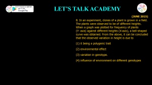 CSIR NET Life Science Previous Year Questions and Solution on QUANTITATIVE GENETICS