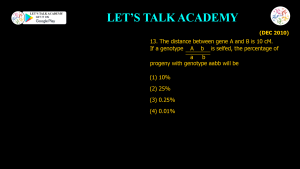 CSIR NET Life Science Previous Year Questions and Solution on Genetics