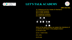 CSIR NET Life Science Previous Year Questions and Solution on HUMAN GENETICS