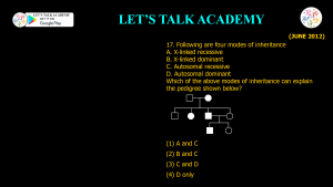 CSIR NET Life Science Previous Year Questions and Solution on HUMAN GENETICS