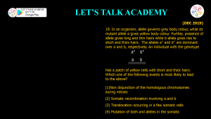 CSIR NET Life Science Previous Year Questions and Solution on GENE MAPPING METHODS