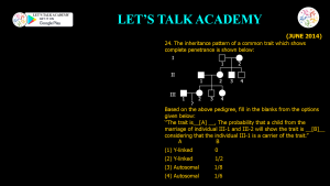 CSIR NET Life Science Previous Year Questions and Solution on HUMAN GENETICS