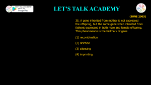CSIR NET Life Science Previous Year Questions and Solution on Genetics