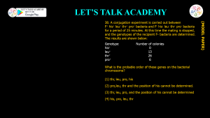 CSIR NET Life Science Previous Year Questions and Solution on MICROBIAL GENETICS