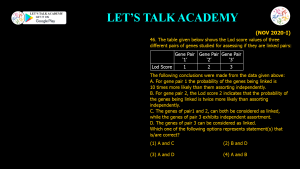 CSIR NET Life Science Previous Year Questions and Solution on Genetics