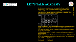 CSIR NET Life Science Previous Year Questions and Solution on GENE MAPPING METHODS