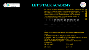 CSIR NET Life Science Previous Year Questions and Solution on GENE MAPPING METHODS