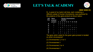CSIR NET Life Science Previous Year Questions and Solution on GENE MAPPING METHODS