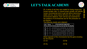 CSIR NET Life Science Previous Year Questions and Solution on GENE MAPPING METHODS