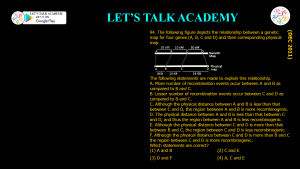 CSIR NET Life Science Previous Year Questions and Solution on GENE MAPPING METHODS