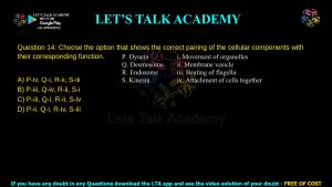 IIT JAM Biotechnology Previous Year Paper 2015 Video Solution