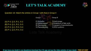 IIT JAM Biotechnology Previous Year Question Paper 2017 Video Solution