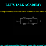 1. From the circuit diagram below, what the value of the resistance across A & B? a. 5 b. 10 c. 15 d. 20