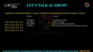 IIT JAM Biotechnology Previous Year Question Paper 2020 –Video Solution