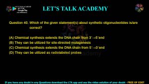 IIT JAM Biotechnology Previous Year Question Paper 2023