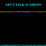 Which of the following phyla are considered diploblastic (i.e. consisting of two germ layers)? Echinodermata Chordata Mollusca Cnidaria
