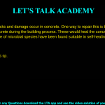 Over time, cracks and damage occur in concrete. One way to repair this is by introducing microbes into concrete during the building process. These would heal the concrete if cracks appear. Which type of microbial species have been found suitable in self-healing concrete. Aspergillus sp. Bacillus sp. Methanococcus sp. Dictyostelium sp.