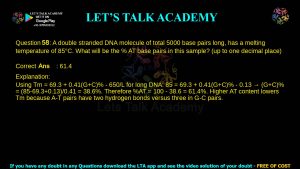 IIT JAM Biotechnology Previous Year Question Paper 2022 Video Solution