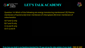 GATE Biotechnology 2020 Previous Year Papers with Solutions