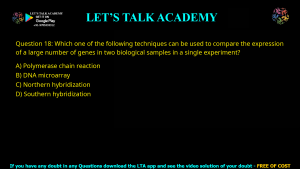 GATE Biotechnology 2019 Previous Year Papers with Solutions