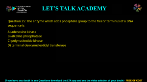 GATE Biotechnology 2021 Previous Year Papers with Solutions
