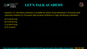 GATE Biotechnology 2016 Previous Year Papers with Solutions