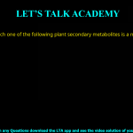 Q.30 Which one of the following plant secondary metabolites is a natural insecticide? (A) Digitoxin (B) Pyrethrin (C) Salicylic acid (D) Avenacin A-1