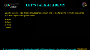 GATE Biotechnology 2019 Previous Year Papers with Solutions