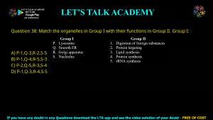 GATE Biotechnology 2019 Previous Year Papers with Solutions