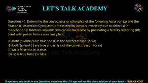 GATE Biotechnology 2010 Previous Year Papers with Solutions