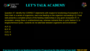 GATE Life Science 2015 Previous Year Papers with Solutions