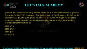 GATE Biotechnology 2010 Previous Year Papers with Solutions