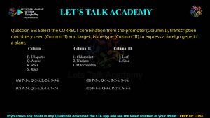 GATE Life Science 2014 Previous Year Papers with Solutions