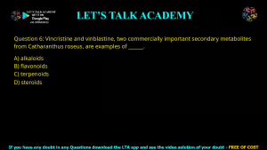 GATE Biotechnology 2020 Previous Year Papers with Solutions