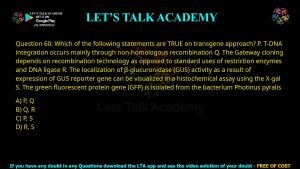 GATE Life Science 2012 Previous Year Papers with Solutions