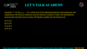 GATE Life Science 2016 Previous Year Papers with Solutions