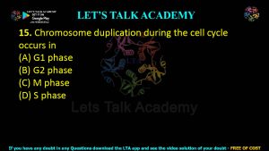 IIT JAM Biotechnology Previous Year Question paper Topic Cell Biology