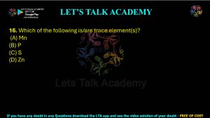 IIT JAM Biotechnology Previous Year Question paper Topic Plant biology