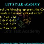 18. Which of the following represents the CORRECT order of events in the eukaryotic cell cycle?     (A) G1 → S → G2 → M  (B) S → G1 → M → G2  (C) G1 → S → M → G2  (D) S → G1 → G2 → M