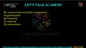 IIT JAM Biotechnology Previous Year Question paper Topic Plant biology