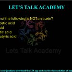 23. Which one of the following is NOT an auxin? (A) Indole-3-acetic acid                            (B) Abscisic acid (C) Phenylacetic acid (D) Indole-3-butyric acid