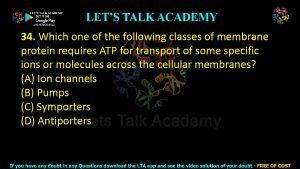IIT JAM Biotechnology Previous Year Question paper Topic Cell Biology