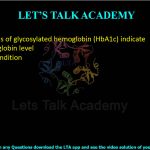 37.Higher levels of glycosylated hemoglobin (HbA1c) indicate                                   (A) high hemoglobin level          (B) anaemic condition (C) diabetes      (D) favism