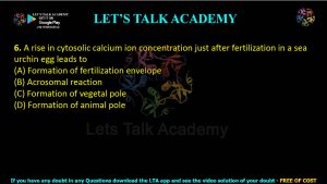 IIT JAM Biotechnology Previous Year Question paper Topic Animal biology