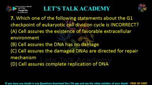 IIT JAM Biotechnology Previous Year Question paper Topic Cell Biology