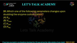 IIT JAM Biotechnology Previous Year Question paper Topic Biochemistry