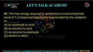 IIT JAM Biotechnology Previous Year Question paper Topic Biochemistry