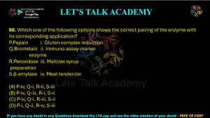IIT JAM Biotechnology Previous Year Question paper Topic Biochemistry